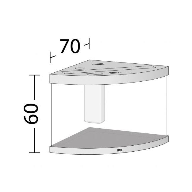 Aquarium Juwel aquarium Trigon 190 LED met filter, wit