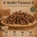 Hondensnacks Buffel Blaas Twisters 100% natuurlijk  150 Gram stukjes ( Zeer geschikt voor honden met huid allergieën ) (kopie)
