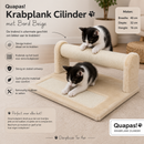 Krabpaal/klimmeubel Quapas! Cat scratching cylinder with board beige
