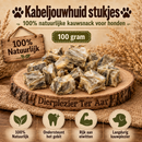 Honden Snacks kabeljouwhuid stukjes  100 gram