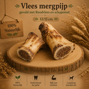 Honden snacks 100% natuurlijke runder Mergpijp gevuld met rund vlees en schapenvet 12/15 cm  ( Let op niet geschikt voor honden met allergieën  en pups die nog niet gewisseld hebben.)