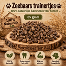 Honden Snacks 100% natuurlijke gedroogde  Zeebaars trainers small 85 gram )