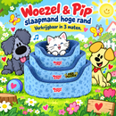 Honden/kattenmanden Woezel en Pip slaapmanden Extra hoge Woezel en Pip rand blauw