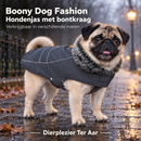 Honden jassen Hondentruien & Regen jassen & Warme Hondenkleding Hondenjassen Boony hondenjas parka bontkraag grijs