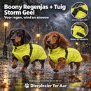 Honden jassen Hondentruien & Regen jassen & Warme Hondenkleding Hondenjassen Boony Regenjas + Tuig Storm Geel
