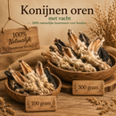 Honden snacks 100% natuurlijke konijnen oren met Vacht