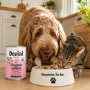 Honden voeding Devini Blikvoeding Hond Chicken & Salmon 400 Gram