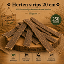 Honden Snacks Herten strips 20 cm 250 gram