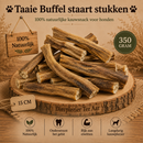 Hondensnacks Buffel Taaie Buffel staart stukken 350 gram 15 cm 100% natuurlijk  500 gram ( Zeer geschikt voor honden met huid allergieën )