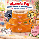 Honden/kattenmanden Woezel en Pip slaapmanden Divans Corduroy Vierkant  Geel/Orange