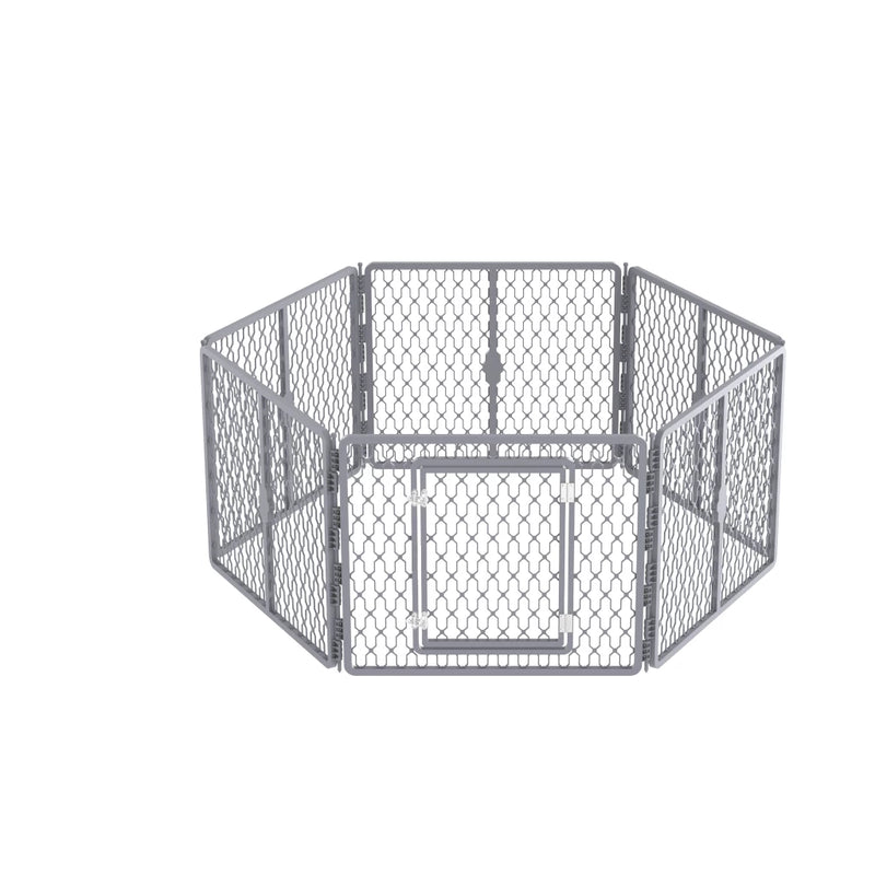 Hondenbox Puppy Ren 6 panelen (155x140x66 cm)