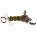 Kattenspeelgoed Jack and Vanilla Timeless HERBALS  Kattenkruid zandlopertje met en veren 12 cm