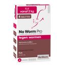 Ontworming Wormmiddelen No Worm Pro Kat vanaf 2kg  2 / 4 Tabletten