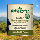 Naturavetal Canis Plus Runderpens met groene pens in blik