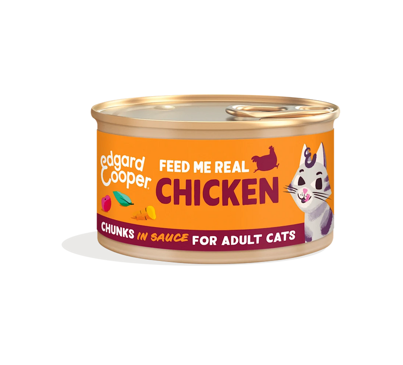 Edgard & Cooper Cat Adult Chicken Chunks In Sauce 18 x 85 gr