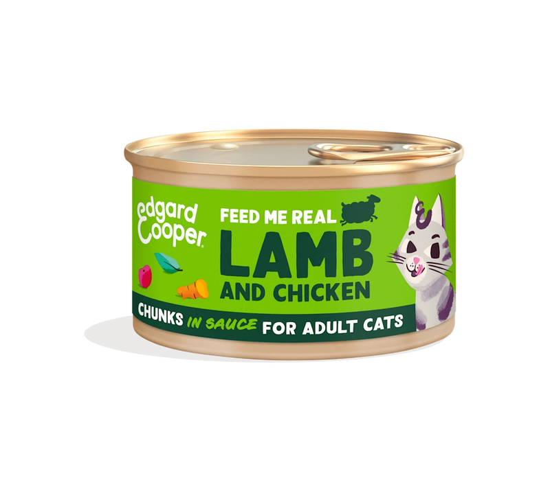 Edgard & Cooper Cat Adult Lamb And Chicken Chunks In Sauce 18 x 85 gr