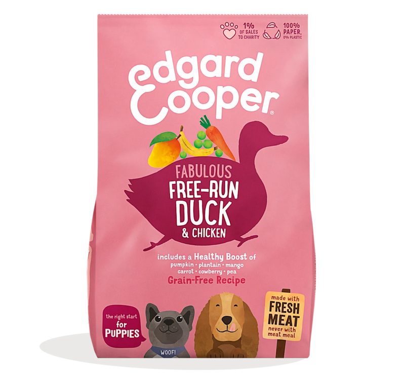 Edgard & Cooper Dog Puppy Free-run Duck & Chicken