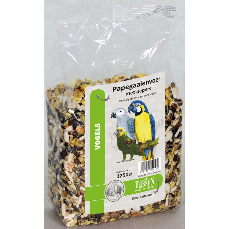 Vogelvoeding Tijssen Papegaaienvoer + Pepers