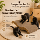 Krabpaal/klimmeubel Boon krabplank karton wave 52x22cm