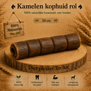 Honden snacks 100% natuurlijke Kamelen Kop huid Rol  30 cm