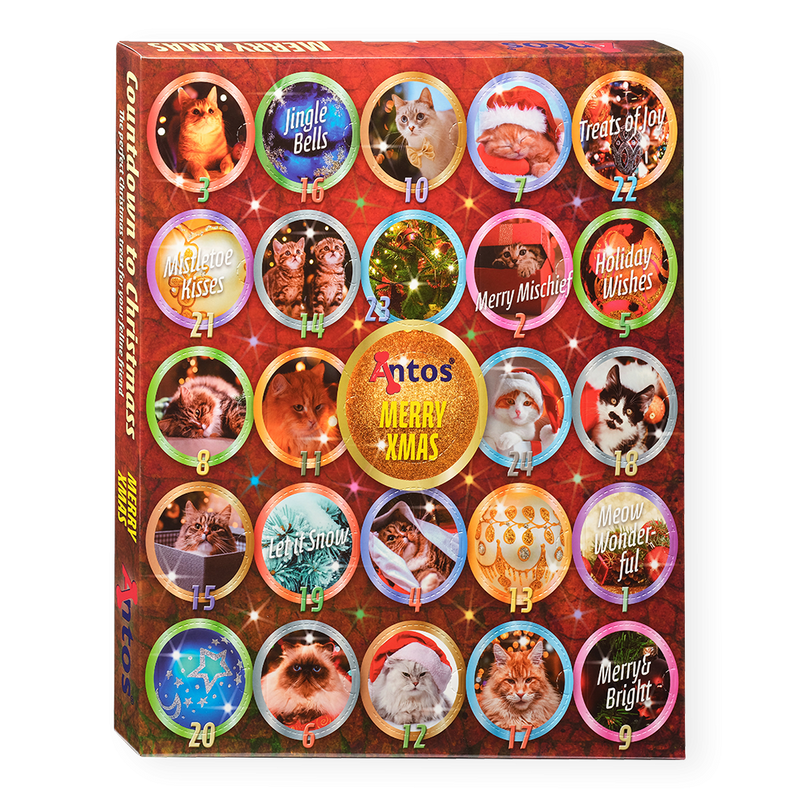Antos Adventskalender 225 gr - kat/Hond