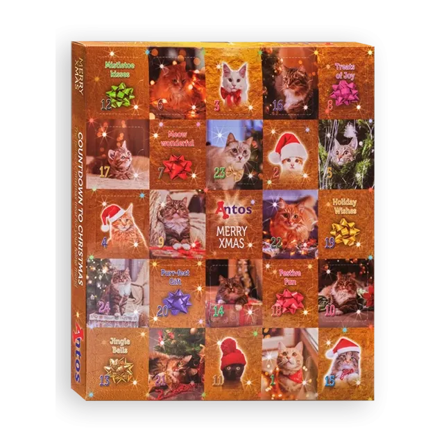 Katten snacks kerst advent kalendar 200 gr - speciaal voor katten
