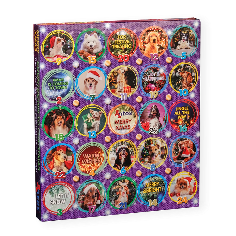 Honden snacks kerst Advent kalendar 225 gr - speciaal voor de hond