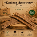 Honden Snacks 100% natuurlijke Vlees strips konijn 250 gram