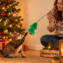 Katten speeltjes kerst Boon kat speelgoed kersthengel kerstboom + bellen 40cm