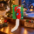 Katten speeltjes kerst Boon kat speelgoed kerstmuis+catnip+verenstaart rood 9cm