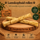 Honden snacks 100%  natuurlijke Lams kophuid rollen. ( Zeer geschikt voor honden met allergieën )