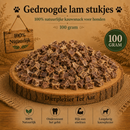 Honden Snacks  100% natuurlijk gedroogde  Lam longstukjes trainers  small 100 gram