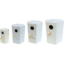 Broedblokken hout  zeskant.