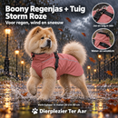 Honden jassen Hondentruien & Regen jassen & Warme Hondenkleding Hondenjassen Boony Regenjas + Tuig Storm Roze