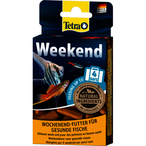 Aquarium Vissenvoer Tetra Min Weekend, 20 sticks.