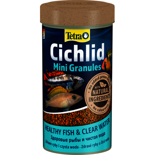 Aquarium Vissenvoer Tetra Cichlid Mini granulaat 250 Ml