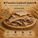 Honden snacks100% natuurlijke Paarden Kophuidplaten 3 stuks  500 gram
