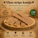 Honden Snacks 100% natuurlijke Vlees strips konijn 150 gram