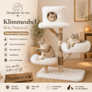 Krabpaal/Klimmeubel  Boony “Est 1941” klimboom pinus 136cm polar white
