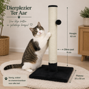 Krabpaal/klimmeubel Boon Klimboom krabpaal caty novo+bal+bel zwart 62cm
