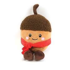 Hondenspeelgoed Pluche kerst Kastanje met piep super soft 20x14 cm