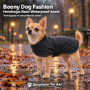 Honden jassen Hondentruien & Regen jassen & Warme Hondenkleding Hondenjassen Boony Dog fashion hondenjas basic waterproof zwart,
