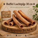 Hondensnacks Buffel luchtpijp 30 cm 100% natuurlijk  3 Stuks ( Zeer geschikt voor honden met huid allergieën )