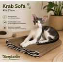Krabpaal/klimmeubel Boon krabplank karton sofa 43x21cm