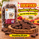 Honden koekjes lekkernijen voor de hond  snacks 3 in 1 koekjes cranberry 500g