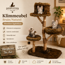 Krabpaal/Klimmeubel  Boony “Est 1941” klimboom pinus 136cm polar brown