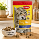 Katten snoepjes snackjes Sanal kat Tasty Stars Poultry gevogelte