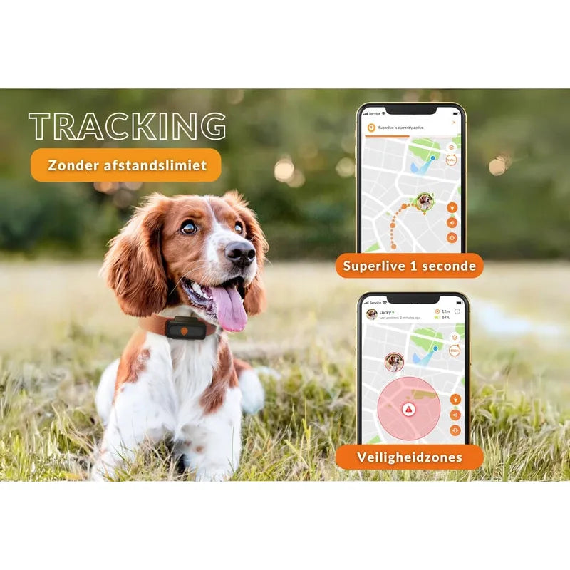 Honden/katten halsbanden GPS tracker voor Honden - Weenect XS Zwart