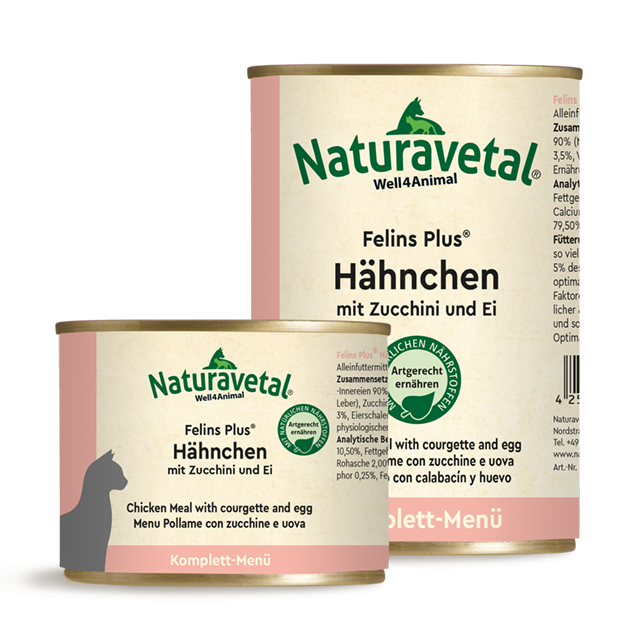Naturevetal Felins Plus Kip met Courgette en Ei
