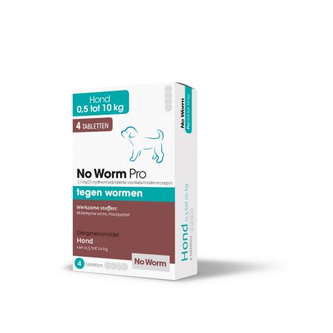 Ontwormen wormen No Worm Pro Puppy en Kleine Honden